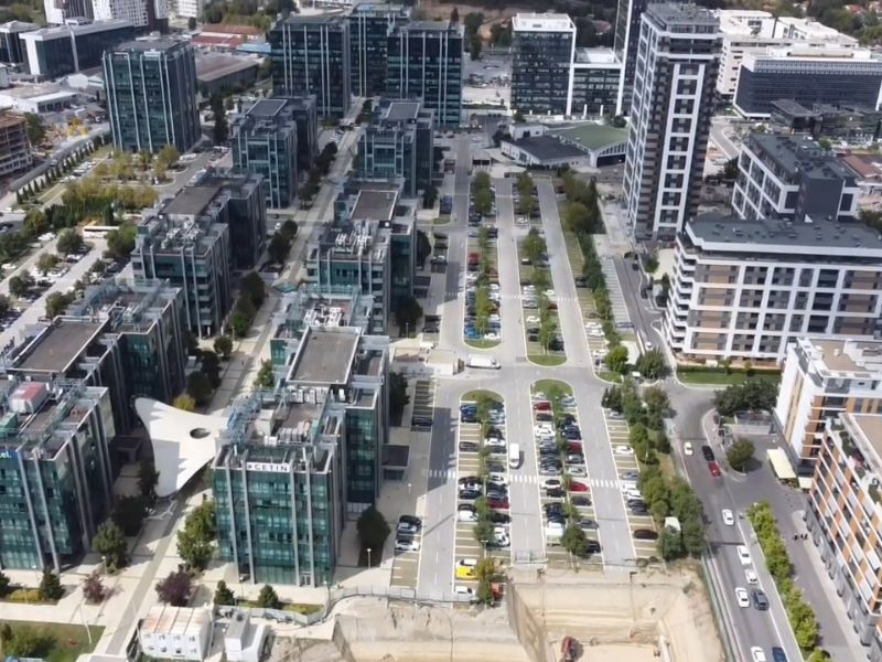 prikaz zgrada u Beogradu